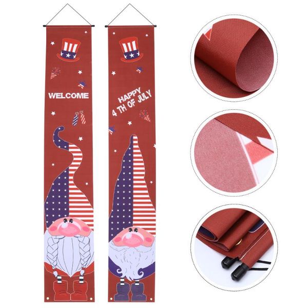 

pair patriotic door banner multi-purpose porch sign premium curtain & drapes