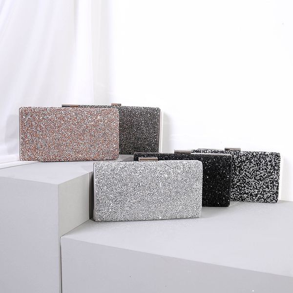 

evening bag 2021 shiny rhinestone dinner banquet hand women's large capacity small square
