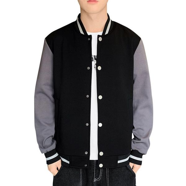 

men's jackets korean version coat trendy clothing loose autumn 2021 manteenagers corduroy bomber baseball boys coats, Black;brown