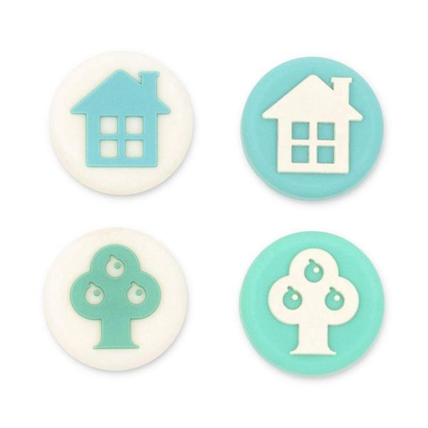 

game controllers & joysticks 4pcs silicone tree and house joy con thumb grip set-for switch lite analog stick caps