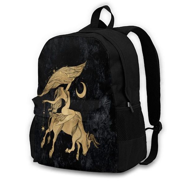 

backpack zodiac backpacks runner pattern cool polyester cycling bags