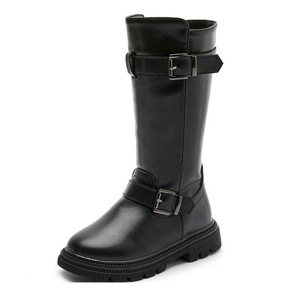 

kids shoes boys girls boots children footwear leather autumn winter fashion ankle boot b9329, Black;grey