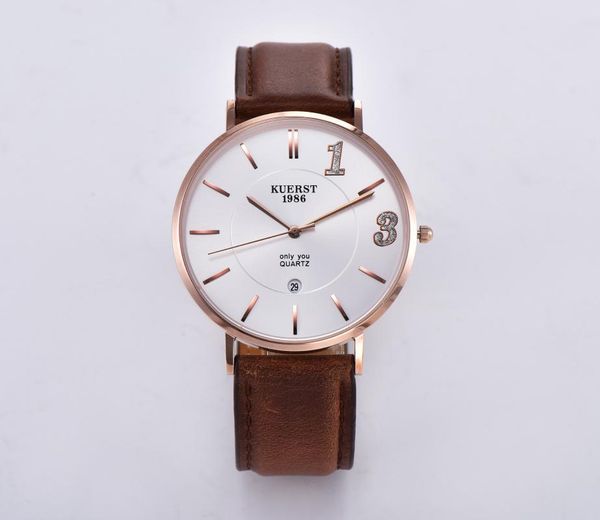 

wristwatches 2021 classic couple fashion watch kr8009-w-1314 stainless steel waterproof sports chronograph quartz relogio masculino, Slivery;brown