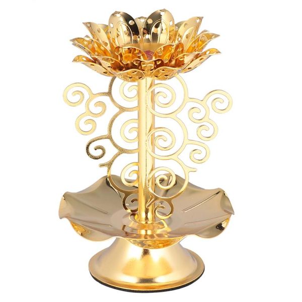 

candle holders 1pc stand alloy holder rack windproof pedestal
