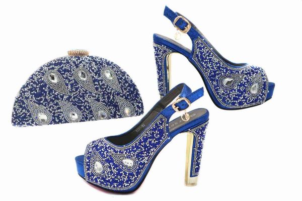 

fashion party high heels peep toes shoes matching bag, Black