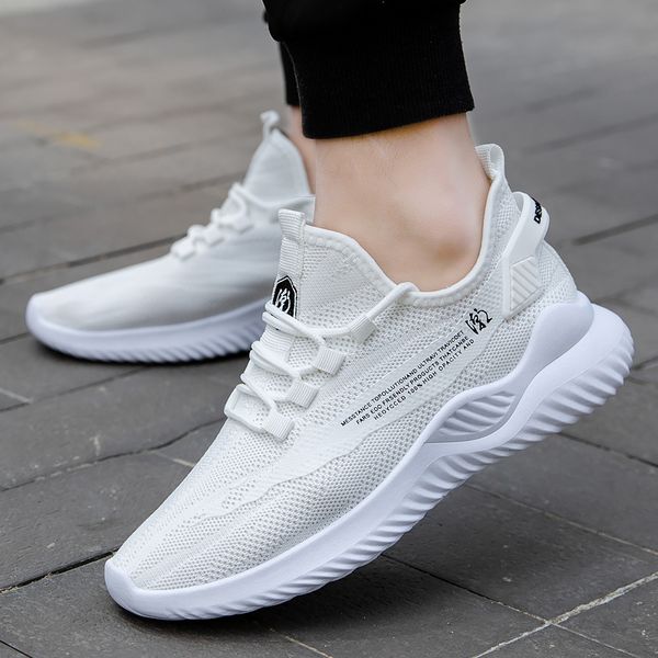 

flying woven men's shoes single old beijing cloth hiking shoes designer spring summer autumn student casual breathable sports men hikin