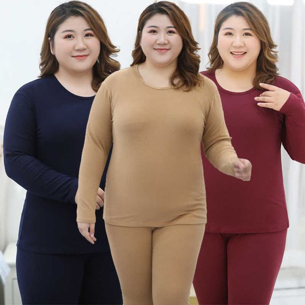 Plus Größe Herbst Winter Ärmel Dicke Warme Samt Body Shaper Unterwäsche Sets für Frauen Thermische Shapewear Lange Unterhosen Body