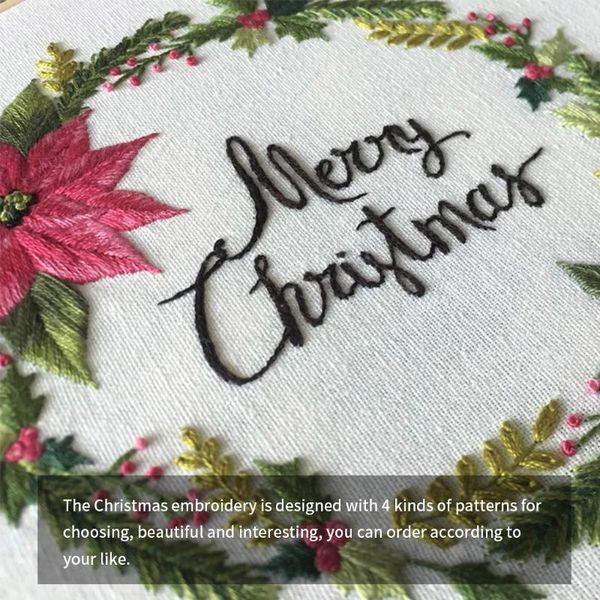 

other arts and crafts diy christmas embroidery for beginners adults cross stitch patterns starter kits with hoop