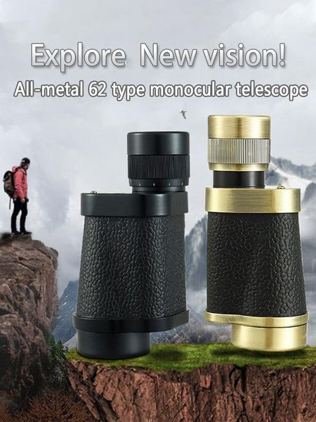

telescope & binoculars all metal 62 type monocular mini pocket zoom 8x30 waterproof 10 years warranty low light night vision hd for camping
