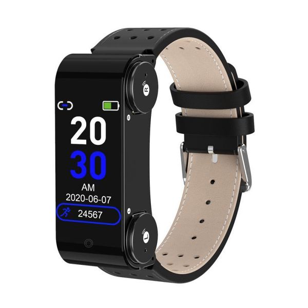 

smart wirstband 5.0 earphone watch stereo audio heart rate sport watches