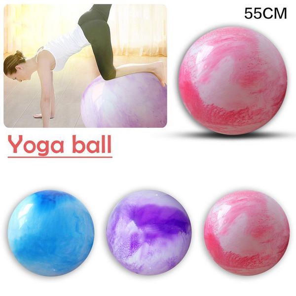 

yoga balls thicker clouds color pilates fitness gym fitball exercise workout ball 55cm