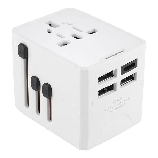 

smart power plugs universal travel adapter all-in-one worldwide charger socket international white