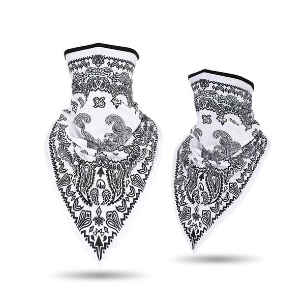 

scarves fashion printed triangle scarf mask bandana men women hip-hop neckwear outdoor riding protective face masks, Blue;gray
