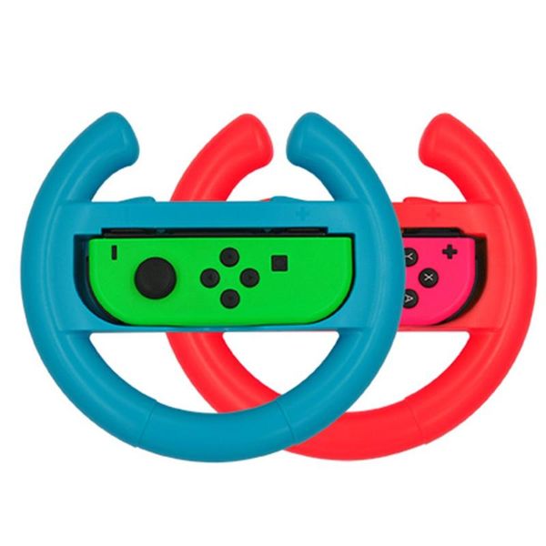 

selling 2 pcs for switch -con controller racing steering wheel handle grip support wholesale and drop game controllers & j joystic joyst