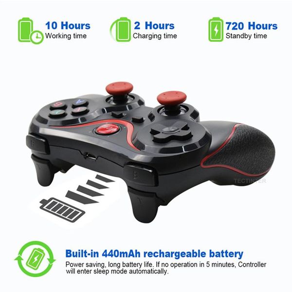 

game controllers & joysticks wireless 3.0 controller terios t3/x3 for ps3/android smartphone tablet pc with tv box holder t3+ remote support