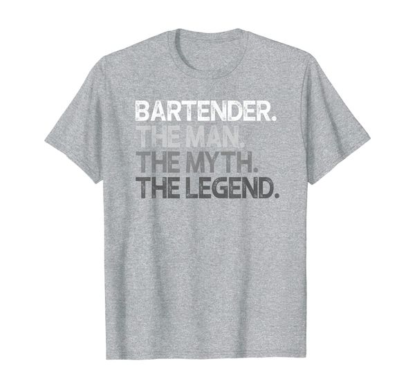 

mens bartender gift t-shirt, White;black