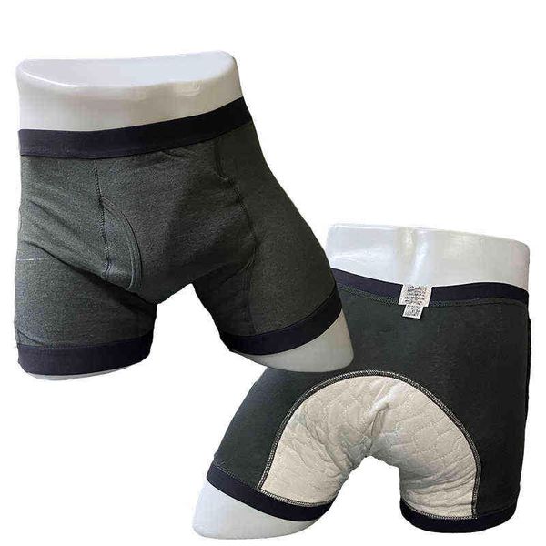 Мужские моющиеся недержание недержание шорты открытое нижнее белье для взрослых пациента многоразовые дышащие брюки подгузники для взрослых простата H1214