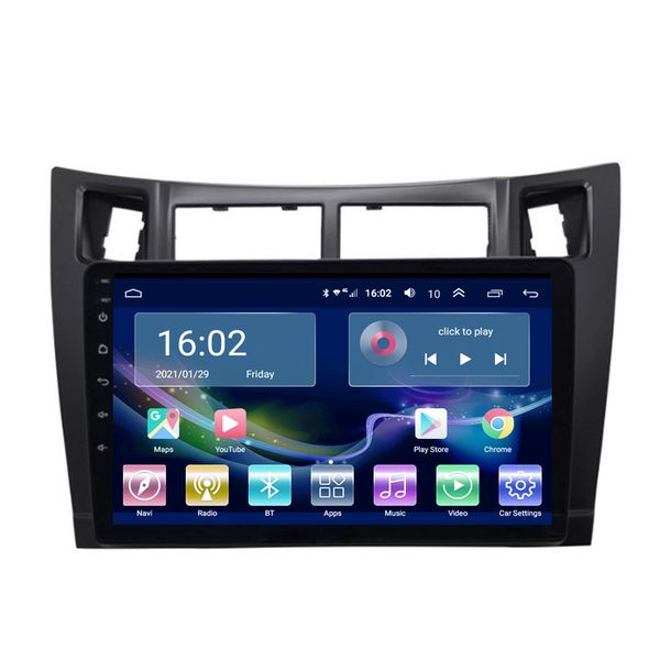 Multimedia Car Radio Video 9 pollici 2din Lettore dvd Android per Toyota YARIS 2008-2011 con WIFI GPS Navigation Touch Screen