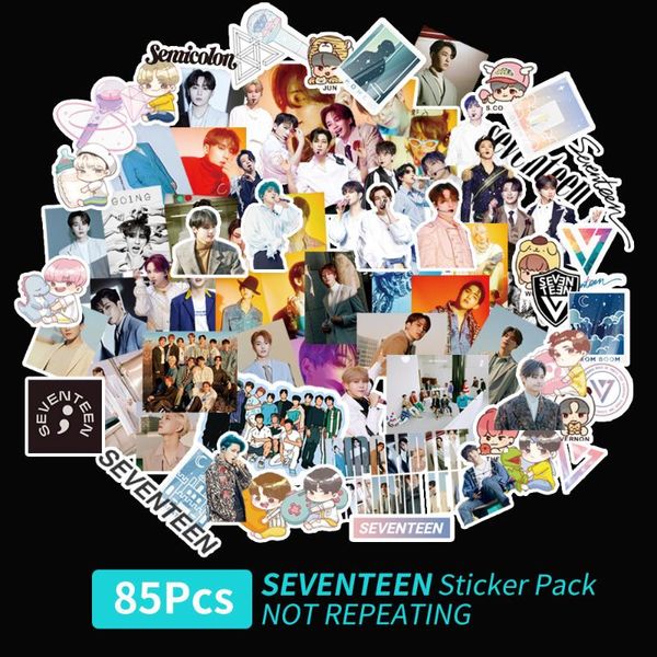 

jewelry pouches, bags 85pcs/set kpop seventeen character stickers cartoon fashion cute k- 17 sticker, Pink;blue