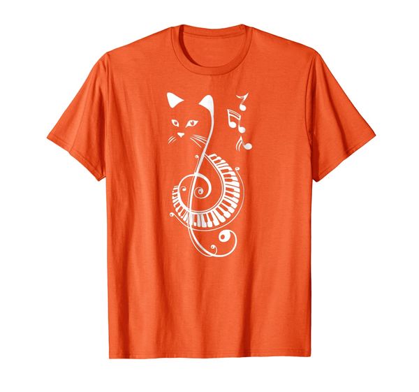 

cat lovers musical musician t-shirt, White;black