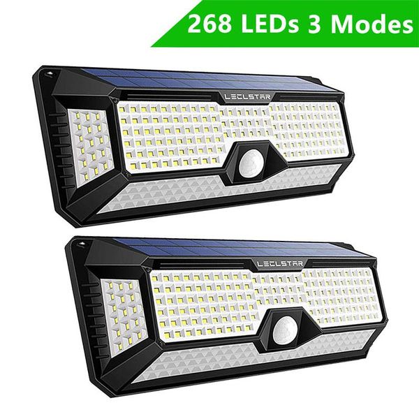 

solar lamps motion sensor light 3 mode battery waterproof durable wall lamp street for cottage garden courtyard decoration