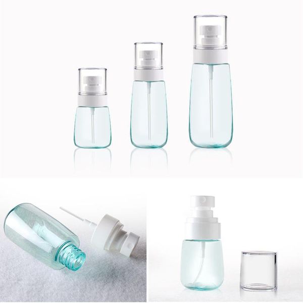 

30/60/80ml refillable spray bottle empty cosmetic containers pump sprayer mist nose atomizer portable perfume storage bottles & jars