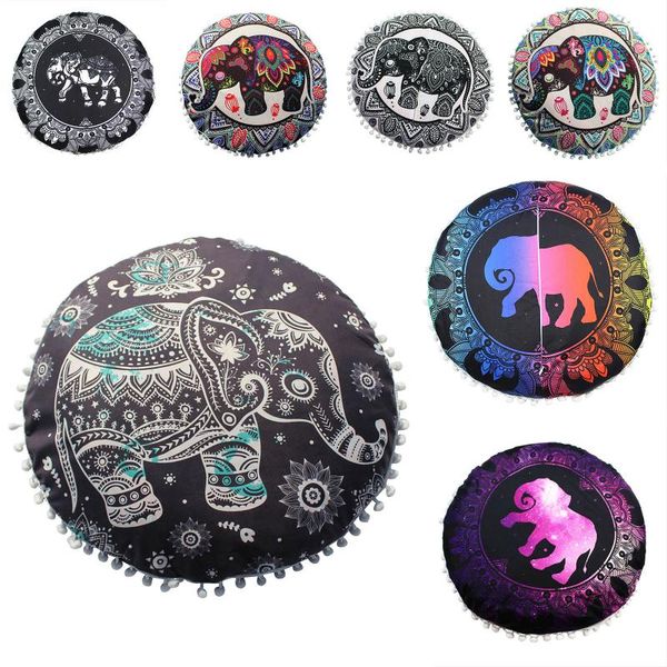 

cushion/decorative pillow round bohemian meditation cushion cover ottoman pillowcase sofa home decor cushions case floor pillows