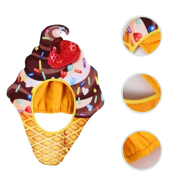 

party hats 1pc decorative ice cream hat cosplay food headgear head cap costumes funny headwear