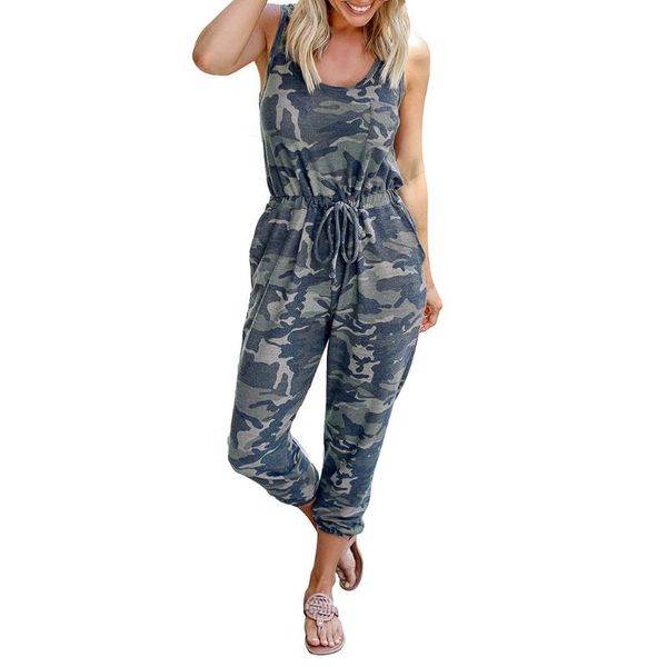 

women's jumpsuits & rompers trendy women clothes summer bodycon party camouflage jumpsuit sleeveless o-neck romper one pieces, Black;white