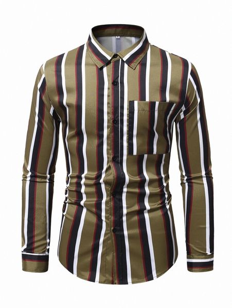 

men block striped print shirt o6nw#, White;black
