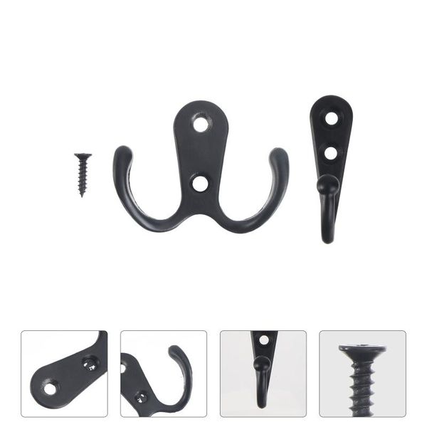 

hooks & rails 20 sets spray paint coat hat hook simple single double (2 styles)