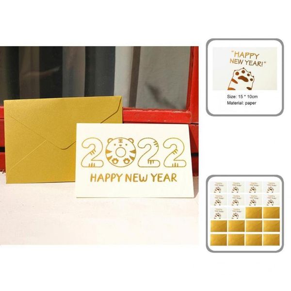 

greeting cards wide application 10pcs attractive year blessing card charming creative for friends