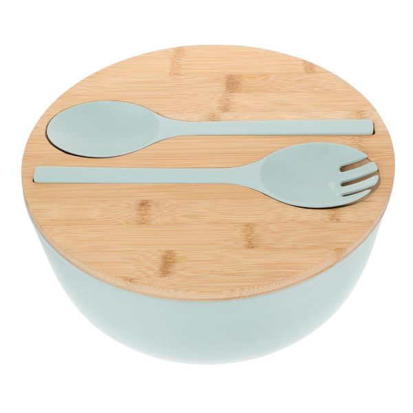 

bowls 1 set salad bowl home fruit spoon fork lid kit