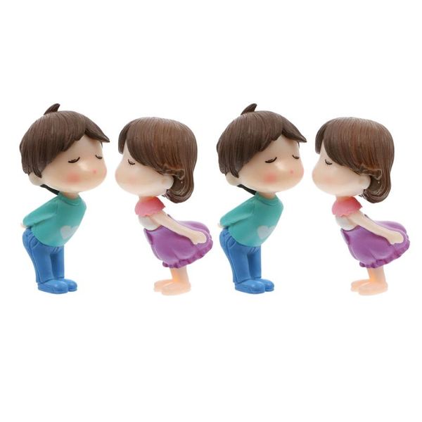 

decorative objects & figurines 2 sets decoration dashboard ornament cake er couples for party valentine's day dating