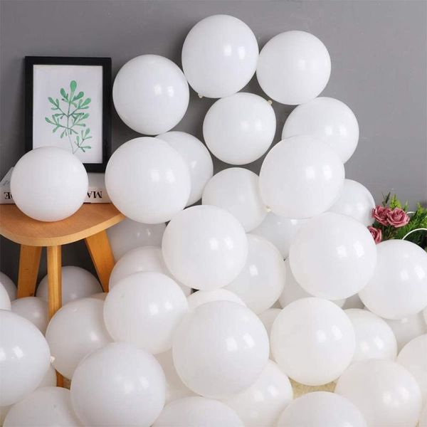 

party decoration 5/10/12/18/36inch white latex balloon baby shower wedding balls arch backdrop pography birthday decor globos
