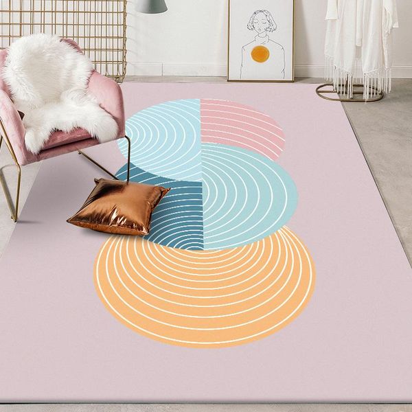 

carpets fashion simple for living room bedroom decor rug gray pink 3d print kids mats crawl game play area rugs child floor