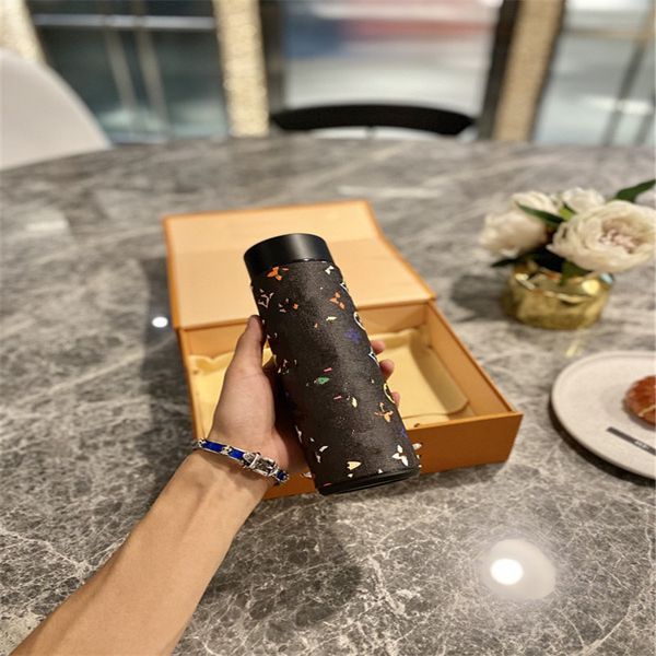 

water bottles temperature display thermos cup euramerica classic letter printed style flask