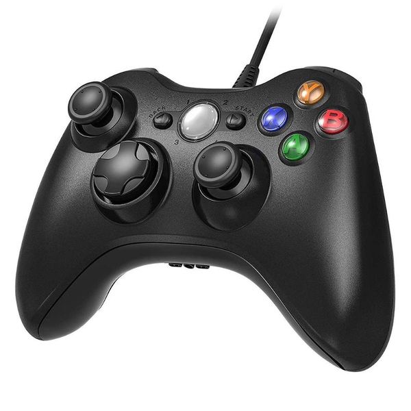 

game controllers & joysticks usb wired gamepad dual vibration controller for xbox 360 pc console 14 buttons portable joystick