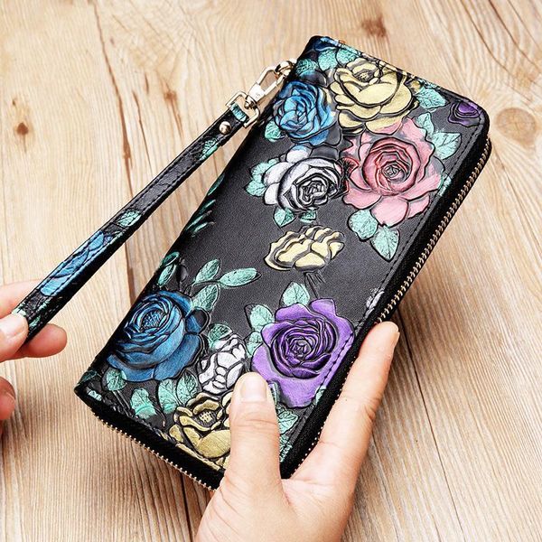 

womens wallet long 3d butterfly wallets portfel damski design portafoglio donna purse female leather genuine, Red;black