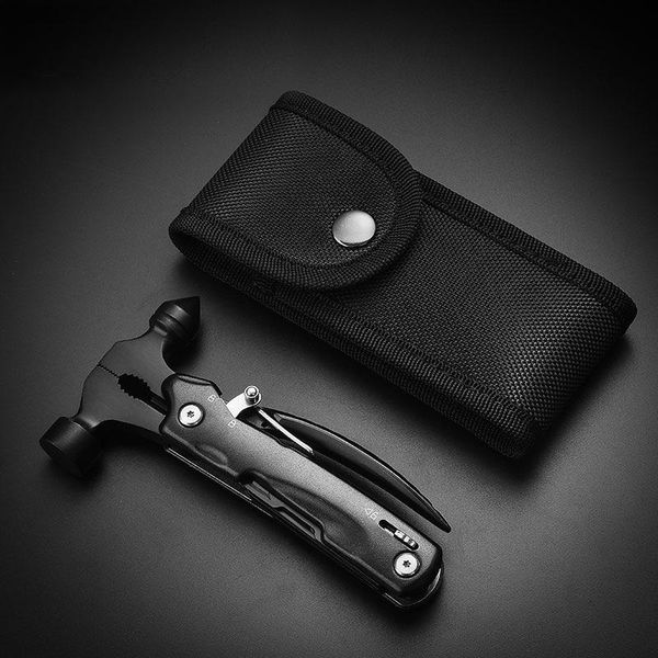 

professional hand tool sets multi-tool mini lifesaving hammer pliers thread cutter bottle opener cool gadget outdoor camping gift for dad