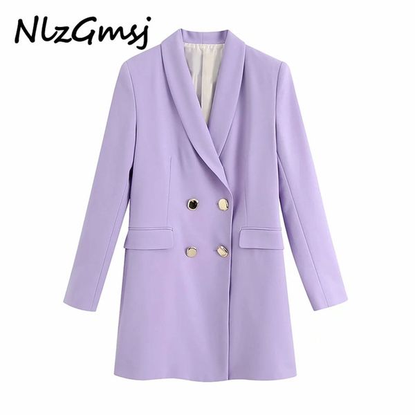 

women pink blazer female long sleeve elegant jacket ladies business formal suits 210628, White;black