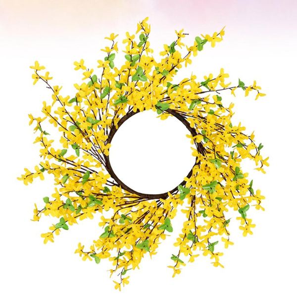 

decorative flowers & wreaths jasiminum nudiflorum garland wreath hanging decoration for wall door showcase