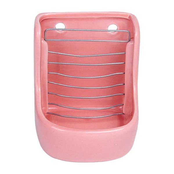 

cat bowls & feeders 1pc dual-purpose fixable guinea grass rack anti-bite food basin)