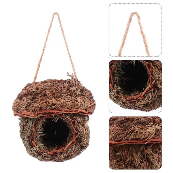 

bird cages 1pc creative straw weaving nest decorative house chic home decoration