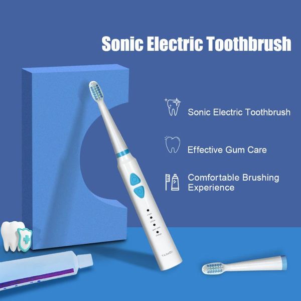 

smart electric toothbrush sonic 3mode usb charger washable electronic timer brush waterproof for cleaning