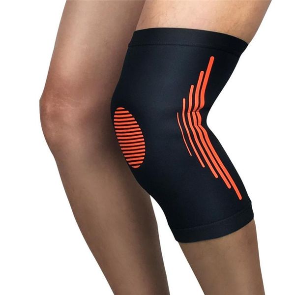 

elbow & knee pads sleeve anti bump elastic breathable decompression leg wrap outdoor soccer basketball running hiking cycling, Black;gray