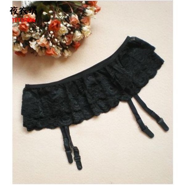 

fashion fun underwear double lace skirt suspender, Black;white