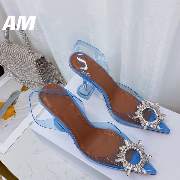 

designer trendy high-heeled slippers, crystal shoes, diamond-studded and shining, elegant , comfortable, size 35-40 with box, Black