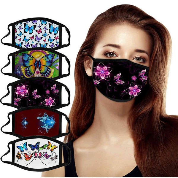 

factory outlet s butterfly printing cloth custom washable cotton dust mask