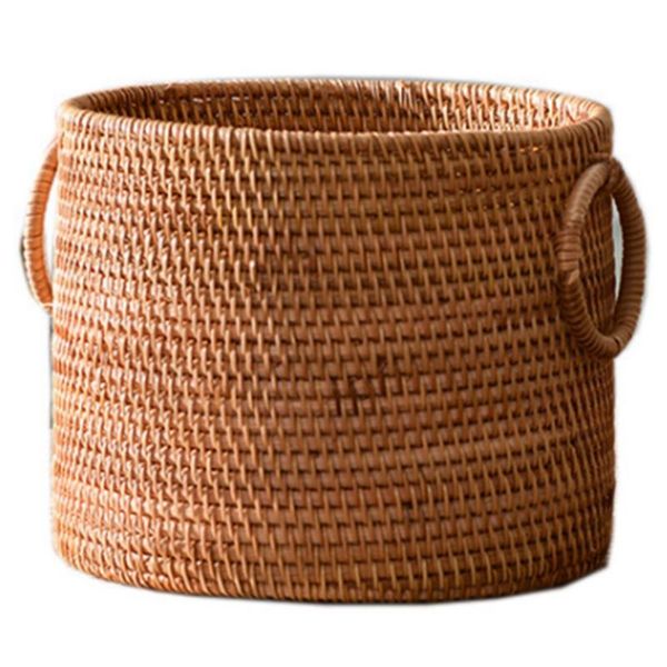 

storage baskets vietnam hand-woven rattan coffee table deskremote control debris basket round bucket